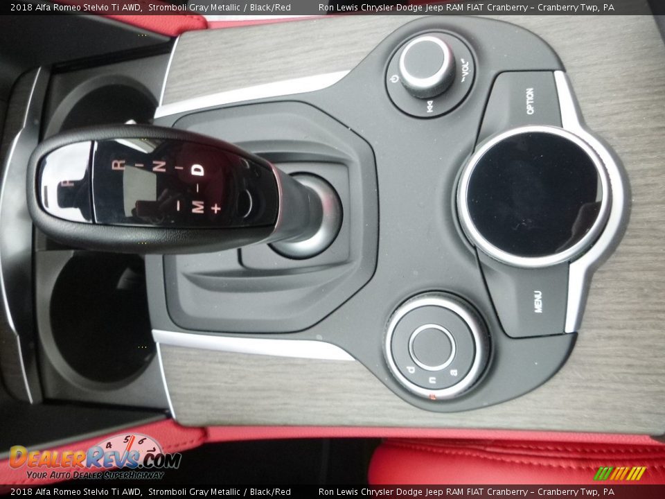 2018 Alfa Romeo Stelvio Ti AWD Stromboli Gray Metallic / Black/Red Photo #30