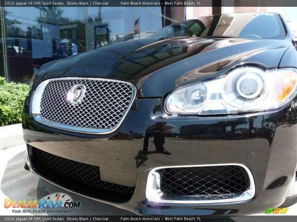 2010 Jaguar XF XFR Sport Sedan Ebony Black / Charcoal Photo #14