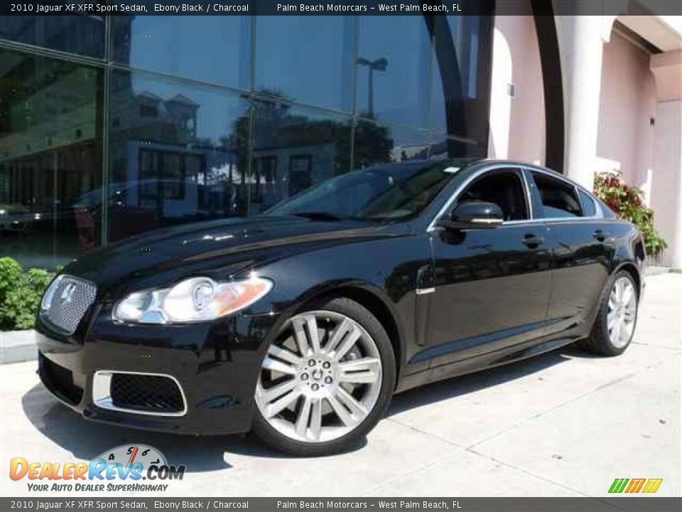 2010 Jaguar XF XFR Sport Sedan Ebony Black / Charcoal Photo #15