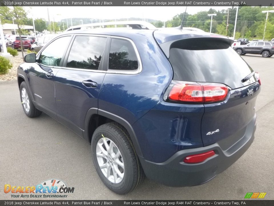 2018 Jeep Cherokee Latitude Plus 4x4 Patriot Blue Pearl / Black Photo #3