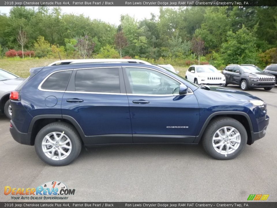 2018 Jeep Cherokee Latitude Plus 4x4 Patriot Blue Pearl / Black Photo #6
