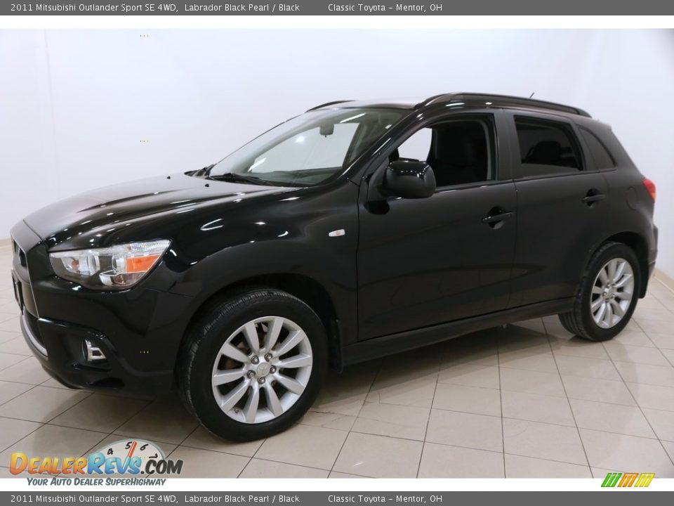2011 Mitsubishi Outlander Sport SE 4WD Labrador Black Pearl / Black Photo #3