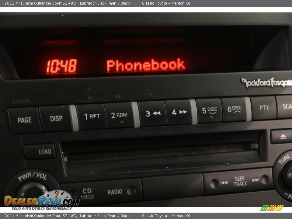 2011 Mitsubishi Outlander Sport SE 4WD Labrador Black Pearl / Black Photo #9