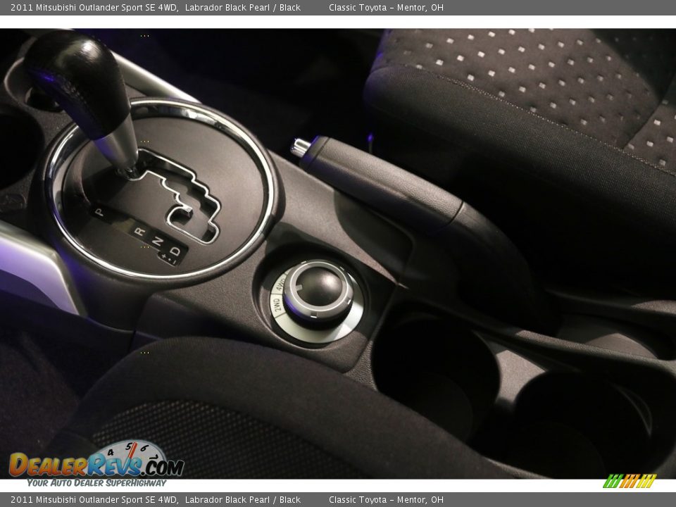 2011 Mitsubishi Outlander Sport SE 4WD Labrador Black Pearl / Black Photo #11