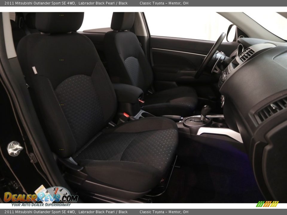 2011 Mitsubishi Outlander Sport SE 4WD Labrador Black Pearl / Black Photo #12