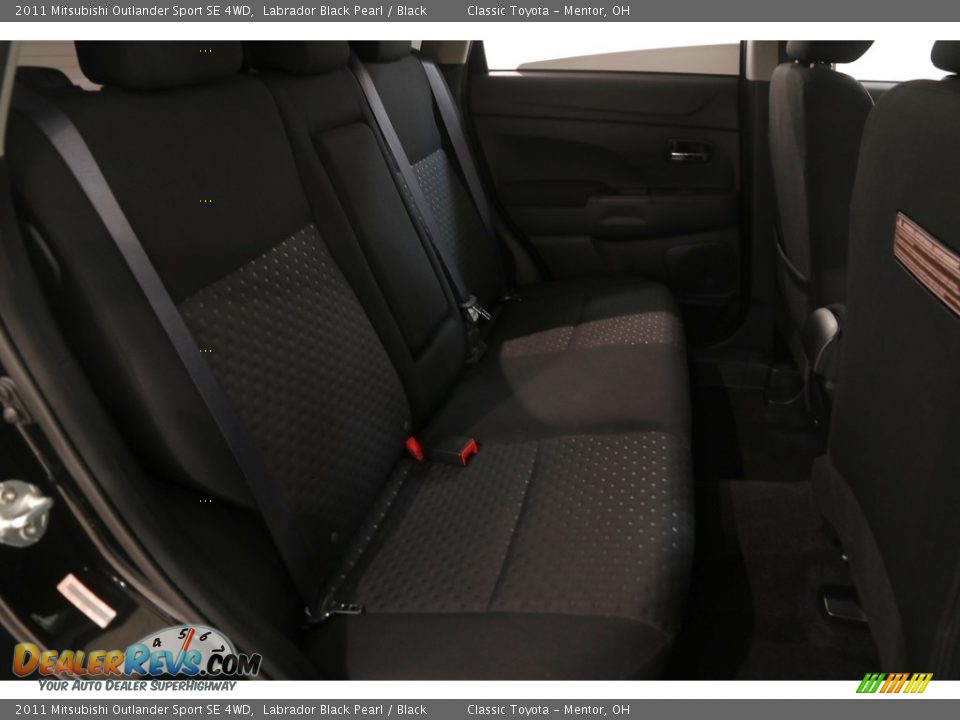 2011 Mitsubishi Outlander Sport SE 4WD Labrador Black Pearl / Black Photo #13