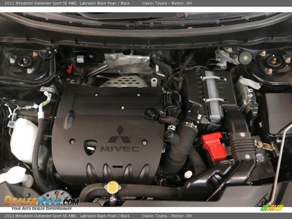 2011 Mitsubishi Outlander Sport SE 4WD Labrador Black Pearl / Black Photo #16