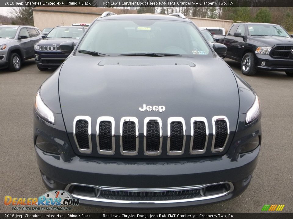 2018 Jeep Cherokee Limited 4x4 Rhino / Black Photo #8