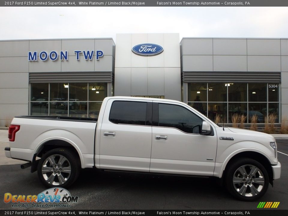 2017 Ford F150 Limited SuperCrew 4x4 White Platinum / Limited Black/Mojave Photo #1