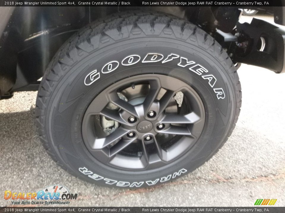 2018 Jeep Wrangler Unlimited Sport 4x4 Granite Crystal Metallic / Black Photo #9