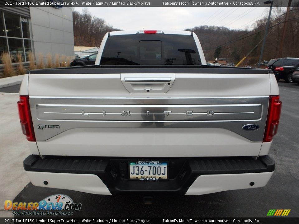 2017 Ford F150 Limited SuperCrew 4x4 White Platinum / Limited Black/Mojave Photo #3