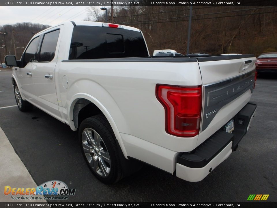 2017 Ford F150 Limited SuperCrew 4x4 White Platinum / Limited Black/Mojave Photo #4