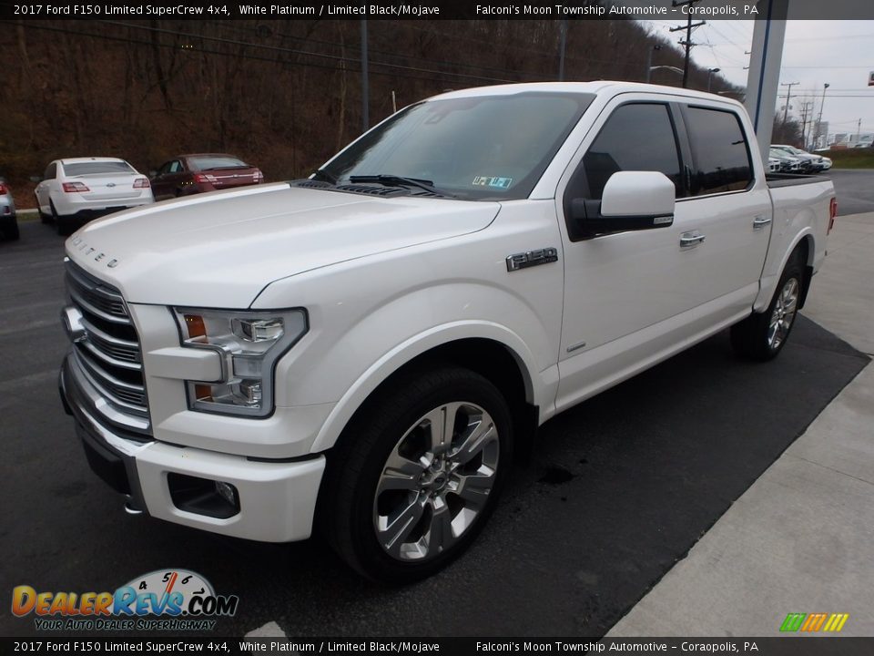 2017 Ford F150 Limited SuperCrew 4x4 White Platinum / Limited Black/Mojave Photo #6