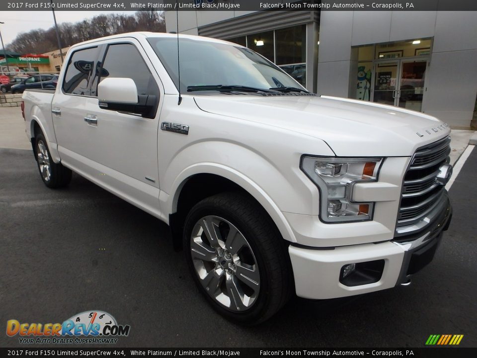 2017 Ford F150 Limited SuperCrew 4x4 White Platinum / Limited Black/Mojave Photo #8