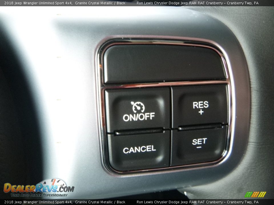 2018 Jeep Wrangler Unlimited Sport 4x4 Granite Crystal Metallic / Black Photo #18