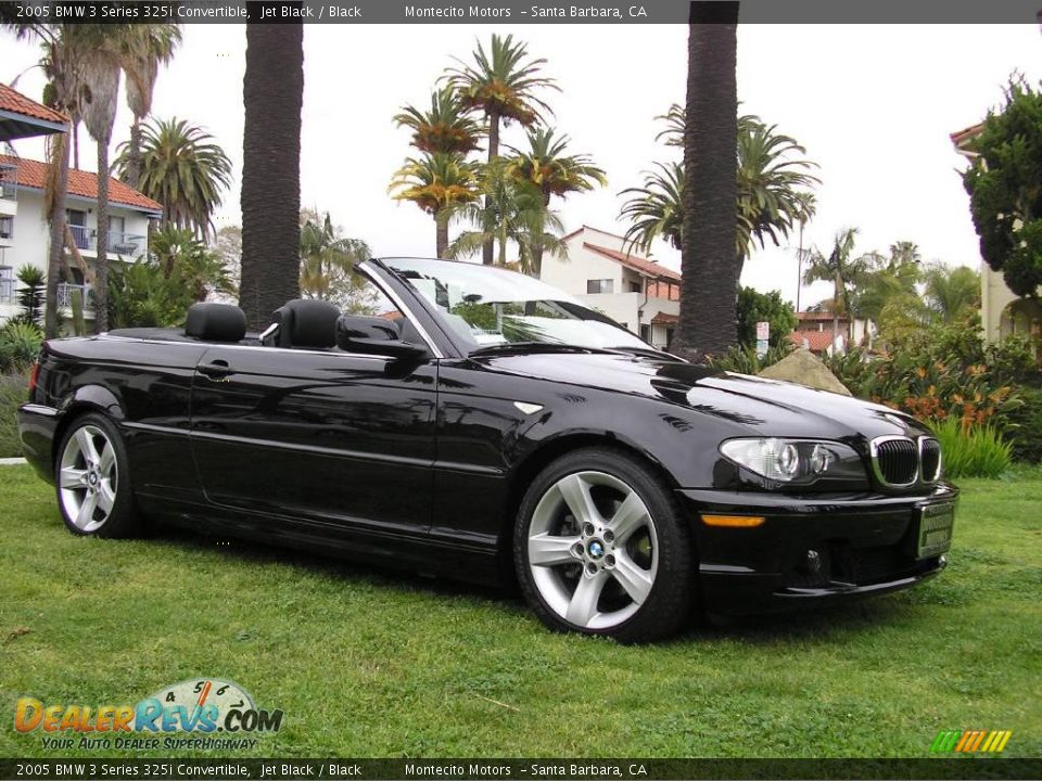 2005 BMW 3 Series 325i Convertible Jet Black / Black Photo #1
