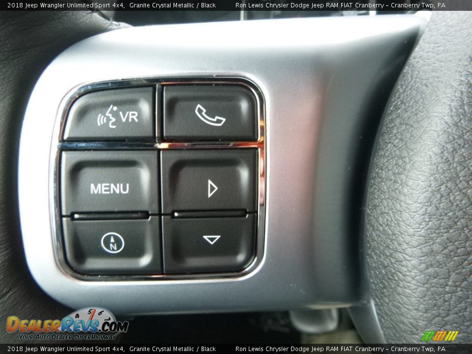 2018 Jeep Wrangler Unlimited Sport 4x4 Granite Crystal Metallic / Black Photo #19