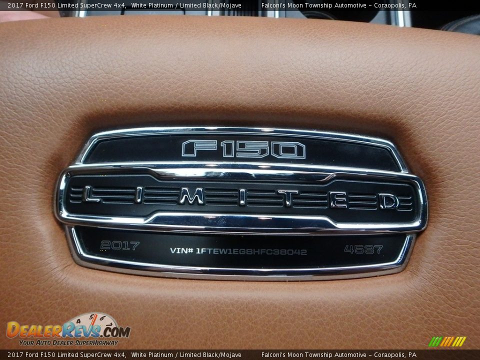 2017 Ford F150 Limited SuperCrew 4x4 White Platinum / Limited Black/Mojave Photo #20