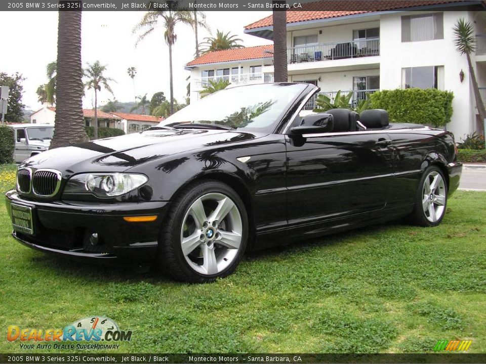 2005 BMW 3 Series 325i Convertible Jet Black / Black Photo #3