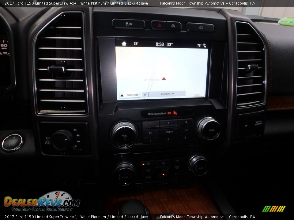 2017 Ford F150 Limited SuperCrew 4x4 White Platinum / Limited Black/Mojave Photo #25