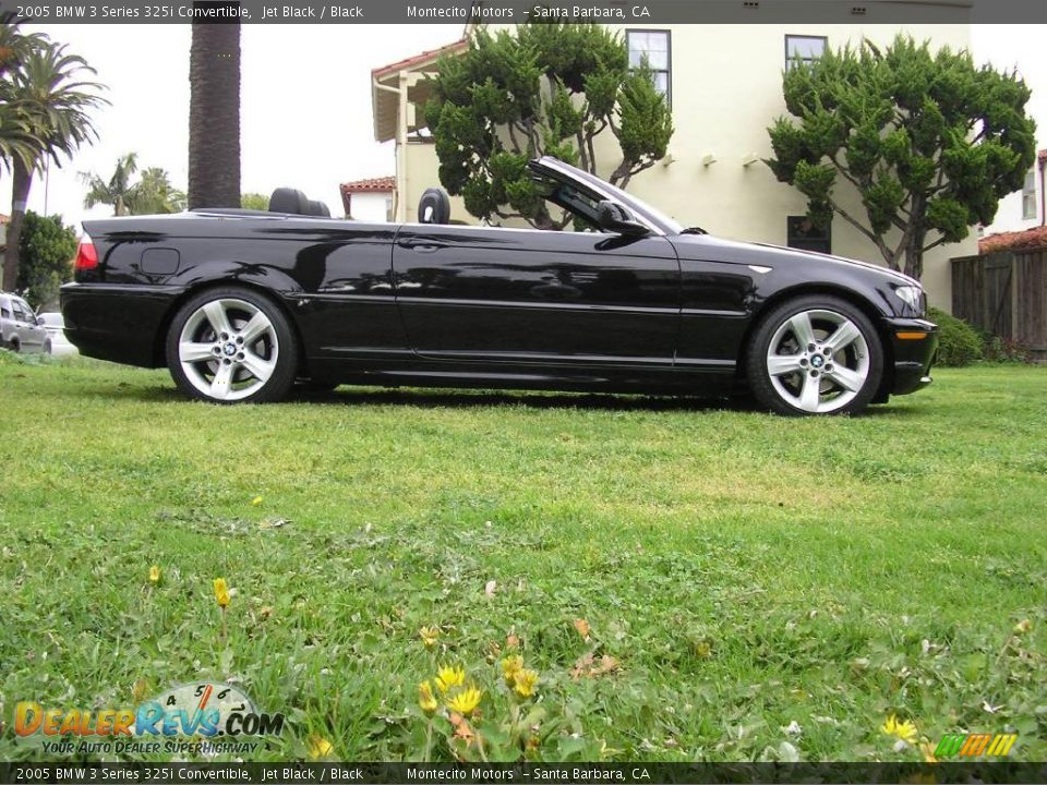 2005 BMW 3 Series 325i Convertible Jet Black / Black Photo #5