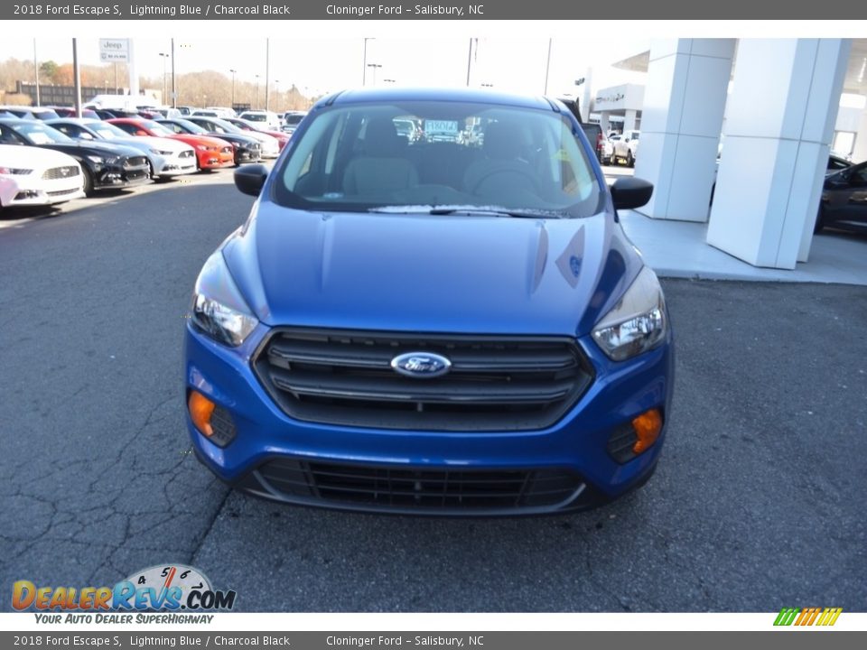 2018 Ford Escape S Lightning Blue / Charcoal Black Photo #4