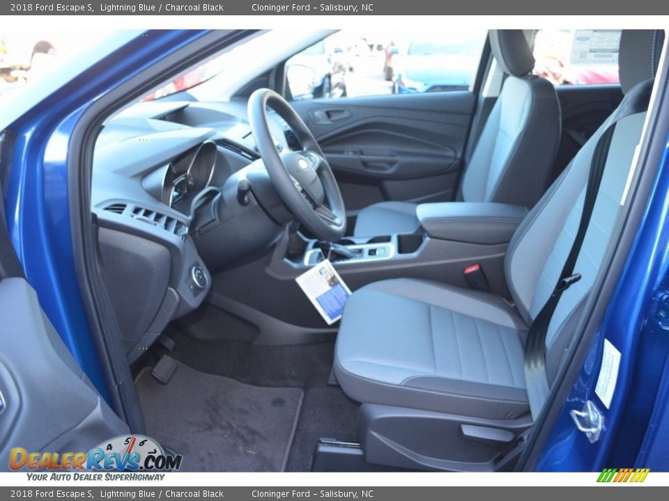 2018 Ford Escape S Lightning Blue / Charcoal Black Photo #6