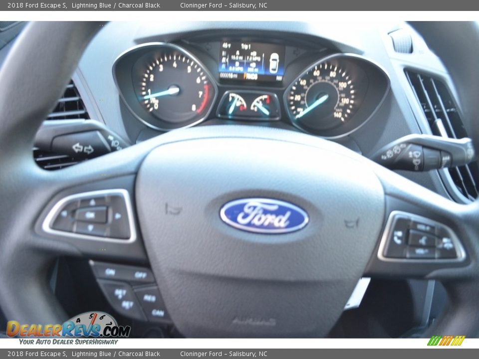 2018 Ford Escape S Lightning Blue / Charcoal Black Photo #15