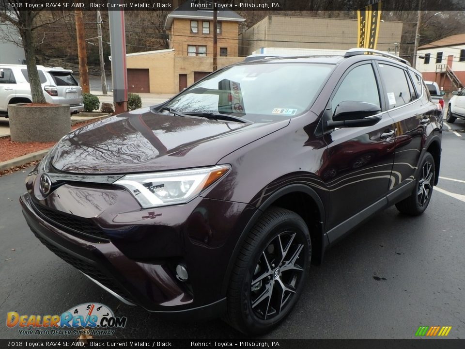 Black Current Metallic 2018 Toyota RAV4 SE AWD Photo #4