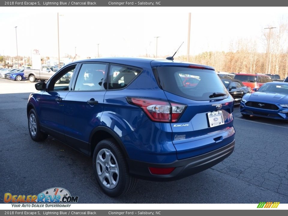 2018 Ford Escape S Lightning Blue / Charcoal Black Photo #18