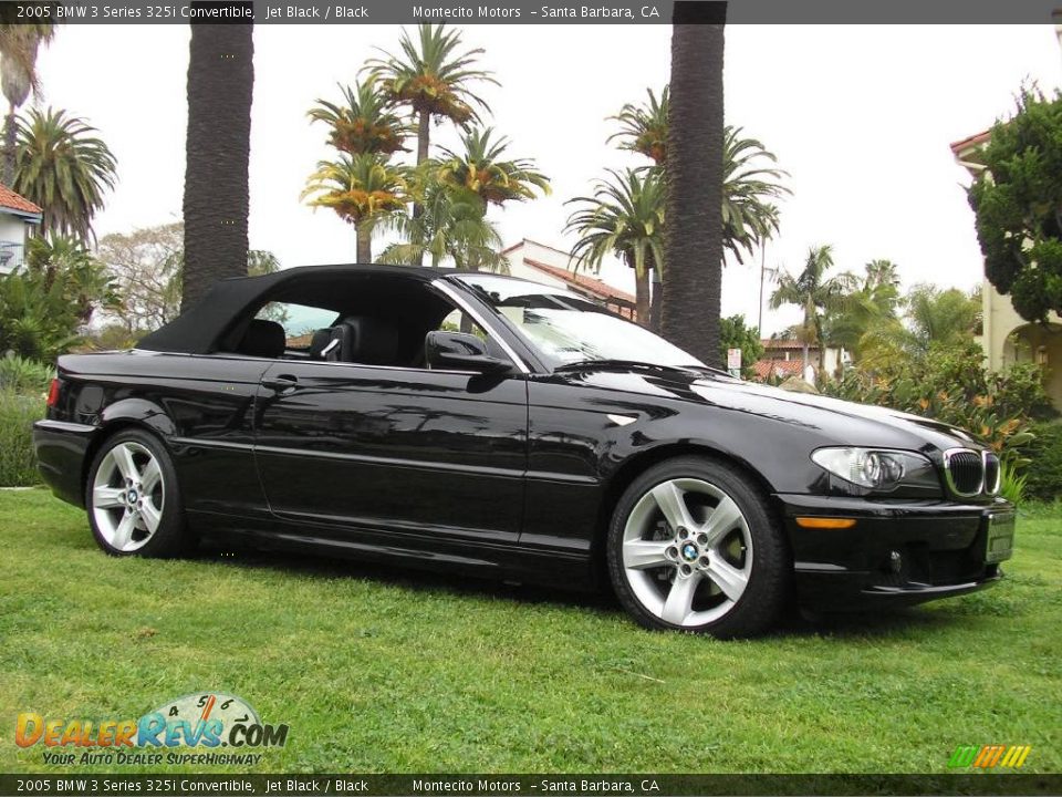 2005 BMW 3 Series 325i Convertible Jet Black / Black Photo #11