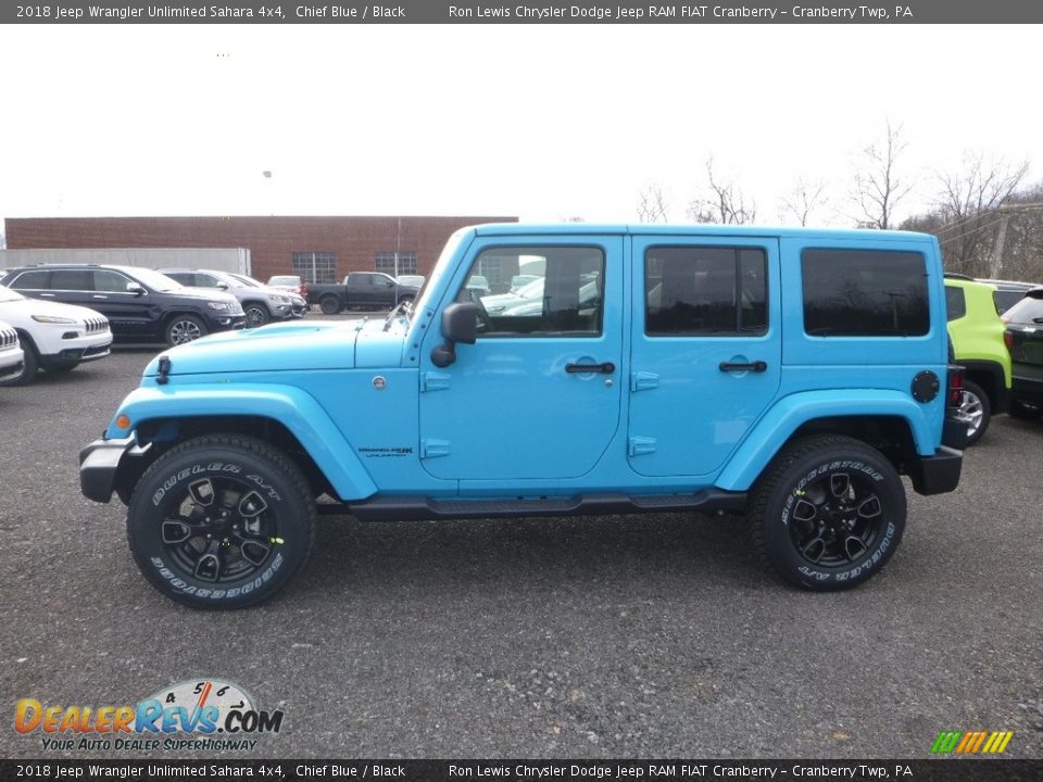 Chief Blue 2018 Jeep Wrangler Unlimited Sahara 4x4 Photo #2