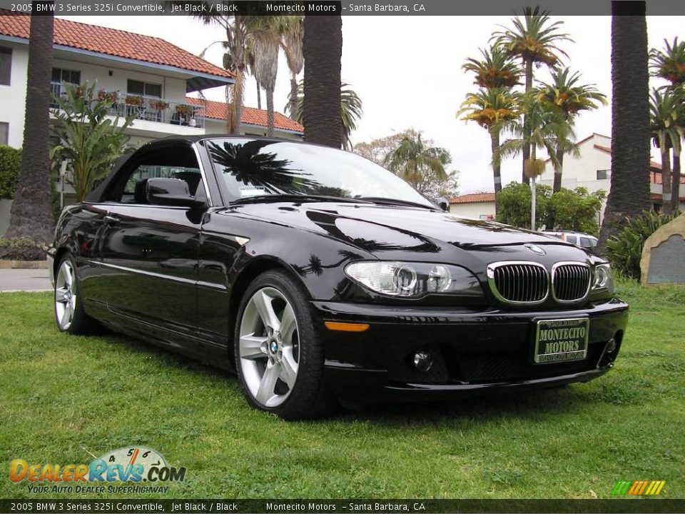 2005 BMW 3 Series 325i Convertible Jet Black / Black Photo #14