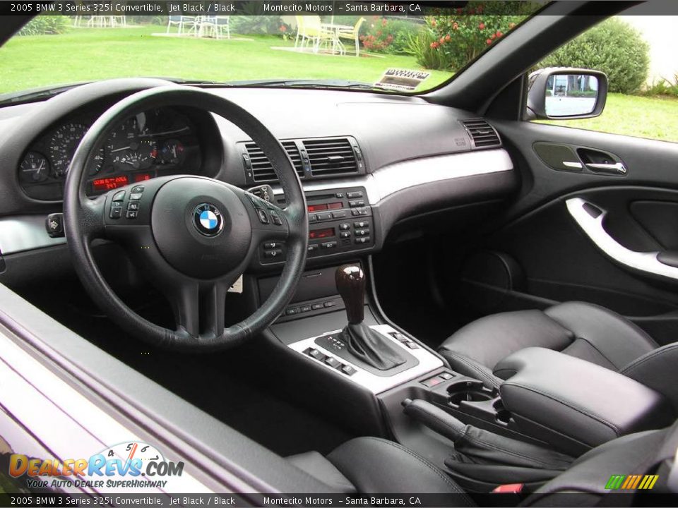 2005 BMW 3 Series 325i Convertible Jet Black / Black Photo #15