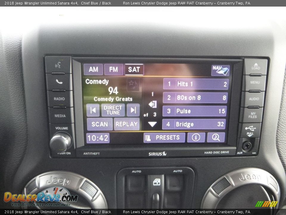 2018 Jeep Wrangler Unlimited Sahara 4x4 Chief Blue / Black Photo #18