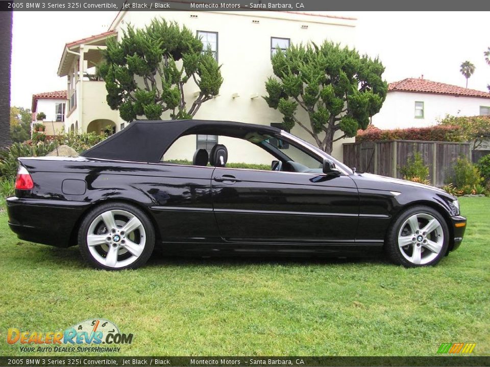 2005 BMW 3 Series 325i Convertible Jet Black / Black Photo #16
