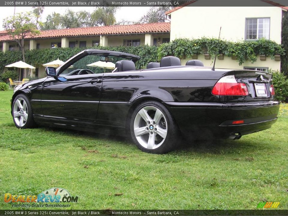 2005 BMW 3 Series 325i Convertible Jet Black / Black Photo #17