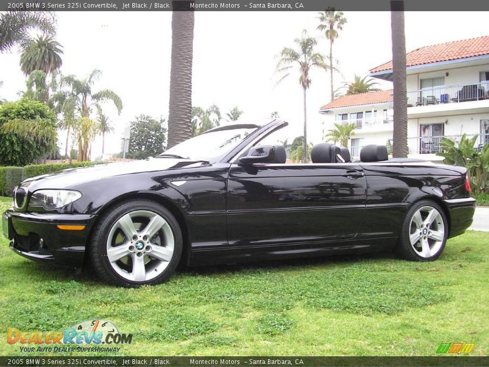 2005 BMW 3 Series 325i Convertible Jet Black / Black Photo #18