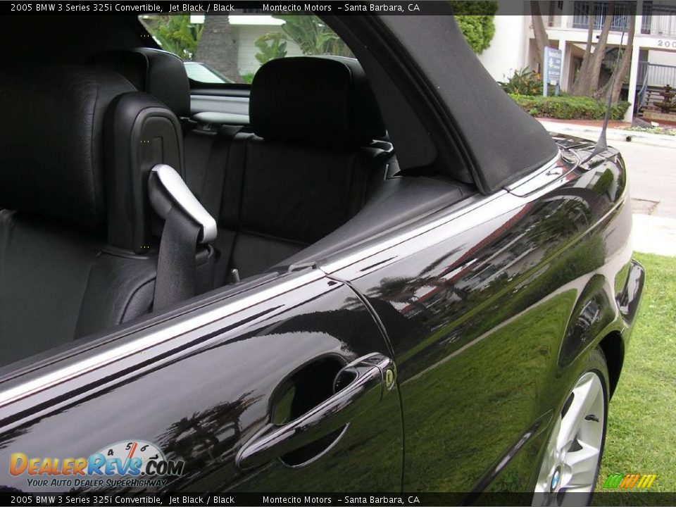 2005 BMW 3 Series 325i Convertible Jet Black / Black Photo #19