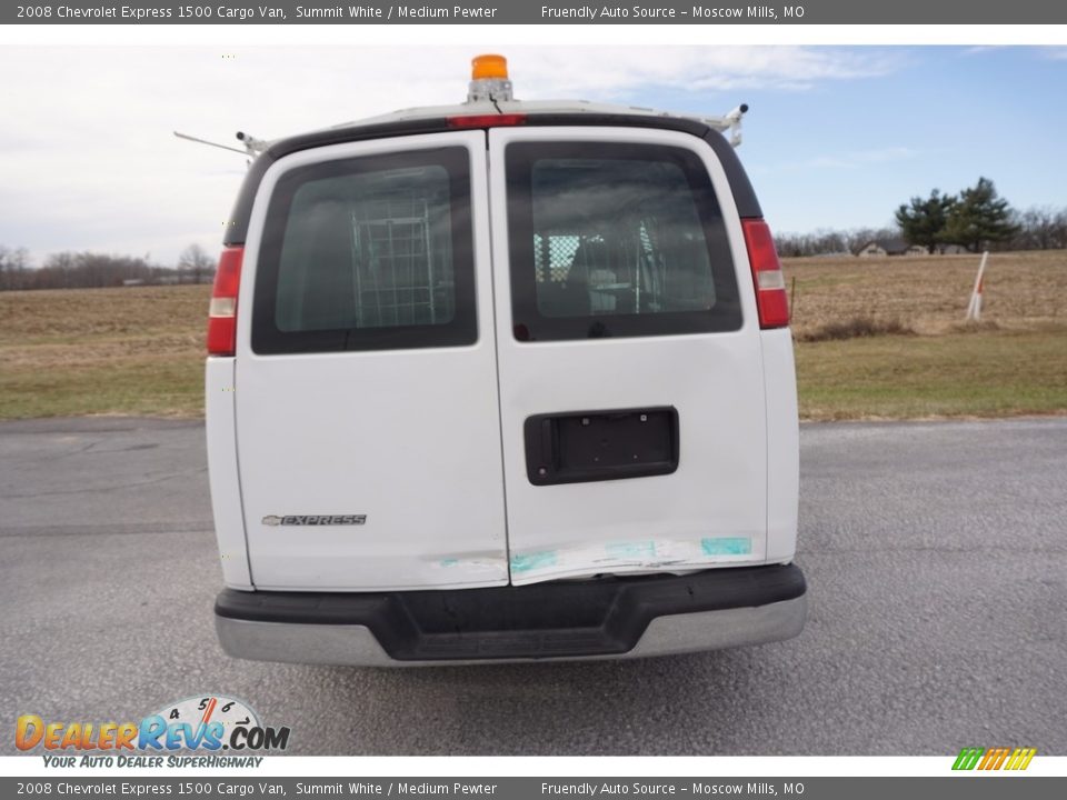 2008 Chevrolet Express 1500 Cargo Van Summit White / Medium Pewter Photo #8