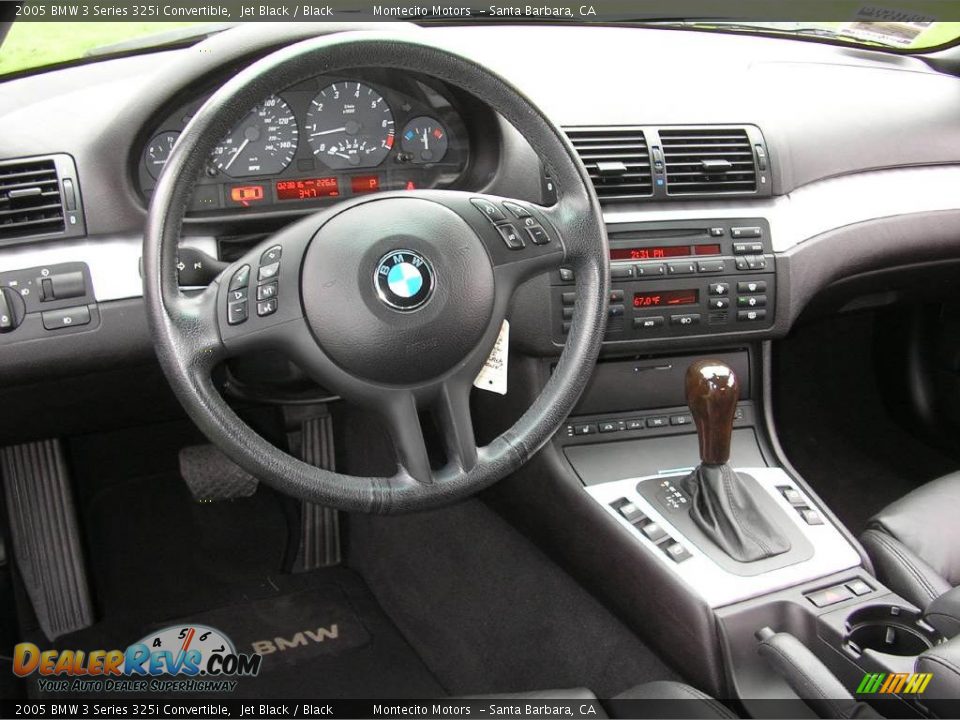2005 BMW 3 Series 325i Convertible Jet Black / Black Photo #21
