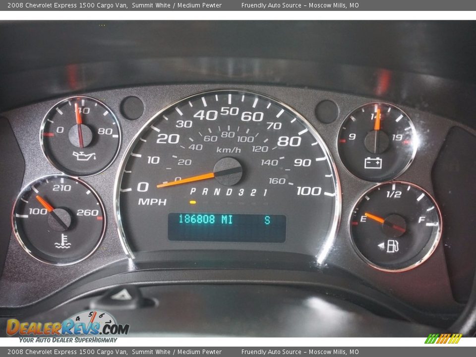 2008 Chevrolet Express 1500 Cargo Van Summit White / Medium Pewter Photo #9