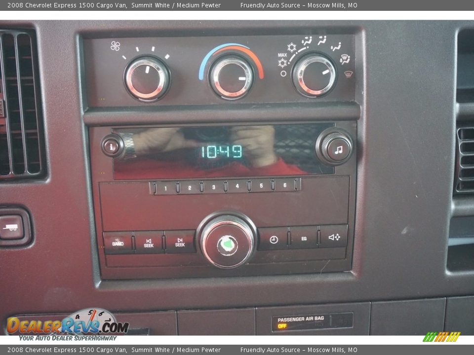 2008 Chevrolet Express 1500 Cargo Van Summit White / Medium Pewter Photo #10