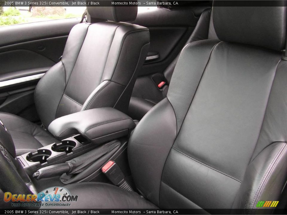 2005 BMW 3 Series 325i Convertible Jet Black / Black Photo #22