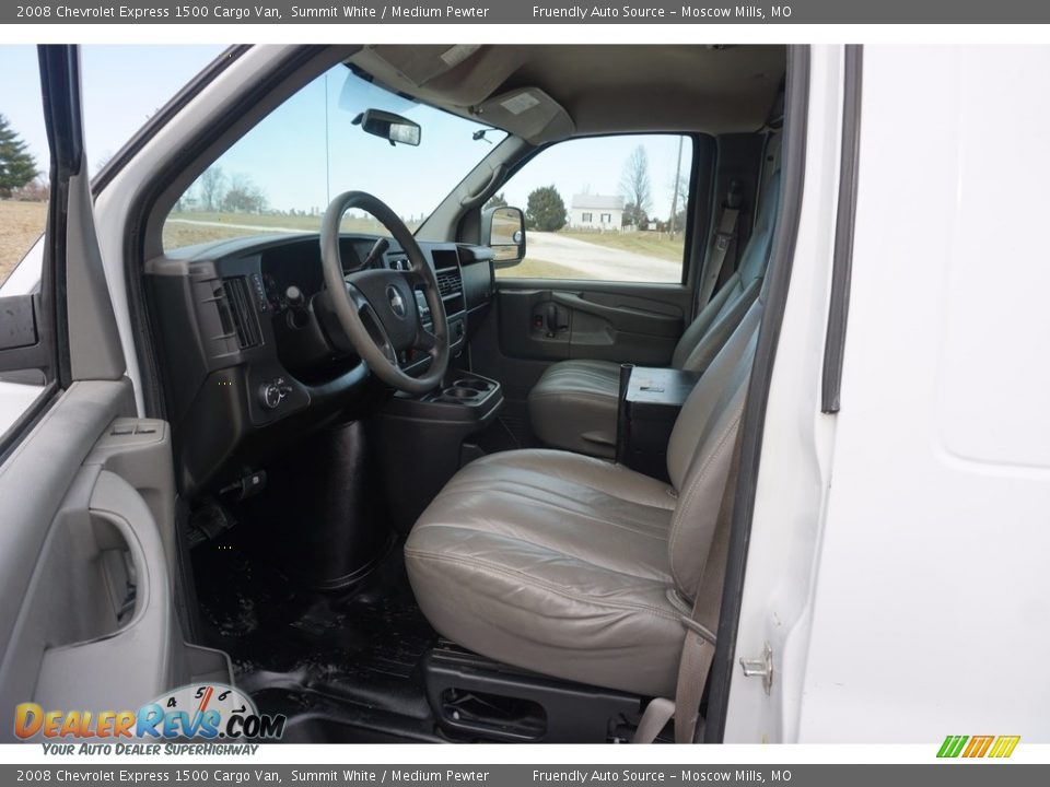 2008 Chevrolet Express 1500 Cargo Van Summit White / Medium Pewter Photo #14