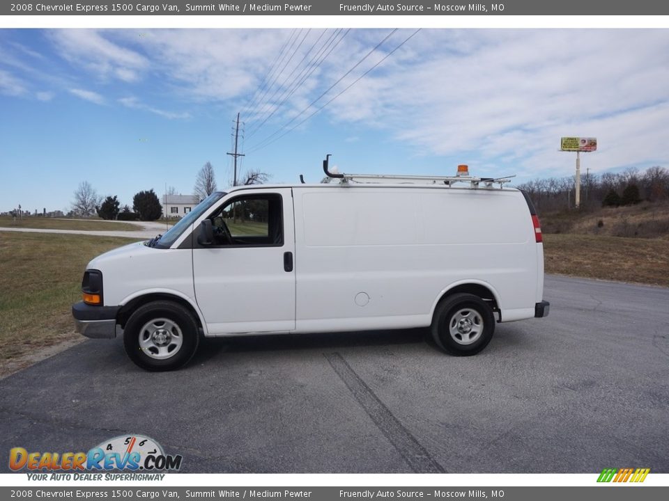 2008 Chevrolet Express 1500 Cargo Van Summit White / Medium Pewter Photo #15
