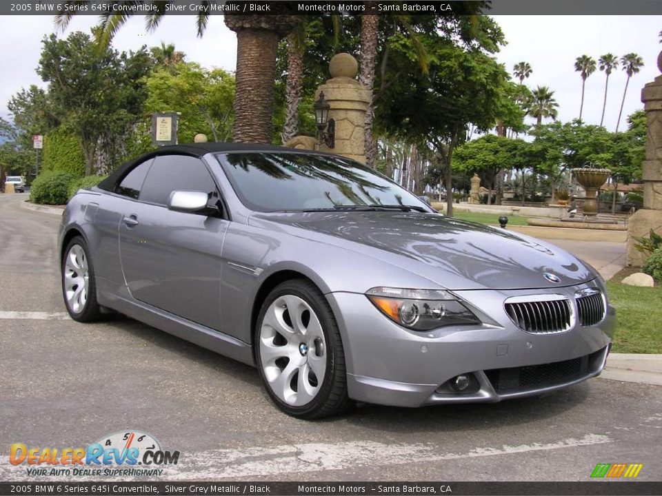 2005 BMW 6 Series 645i Convertible Silver Grey Metallic / Black Photo #1