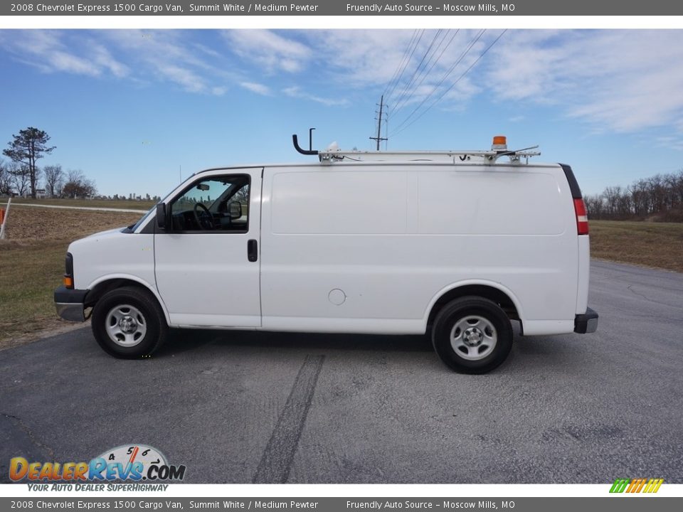 2008 Chevrolet Express 1500 Cargo Van Summit White / Medium Pewter Photo #16