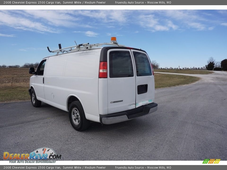 2008 Chevrolet Express 1500 Cargo Van Summit White / Medium Pewter Photo #17