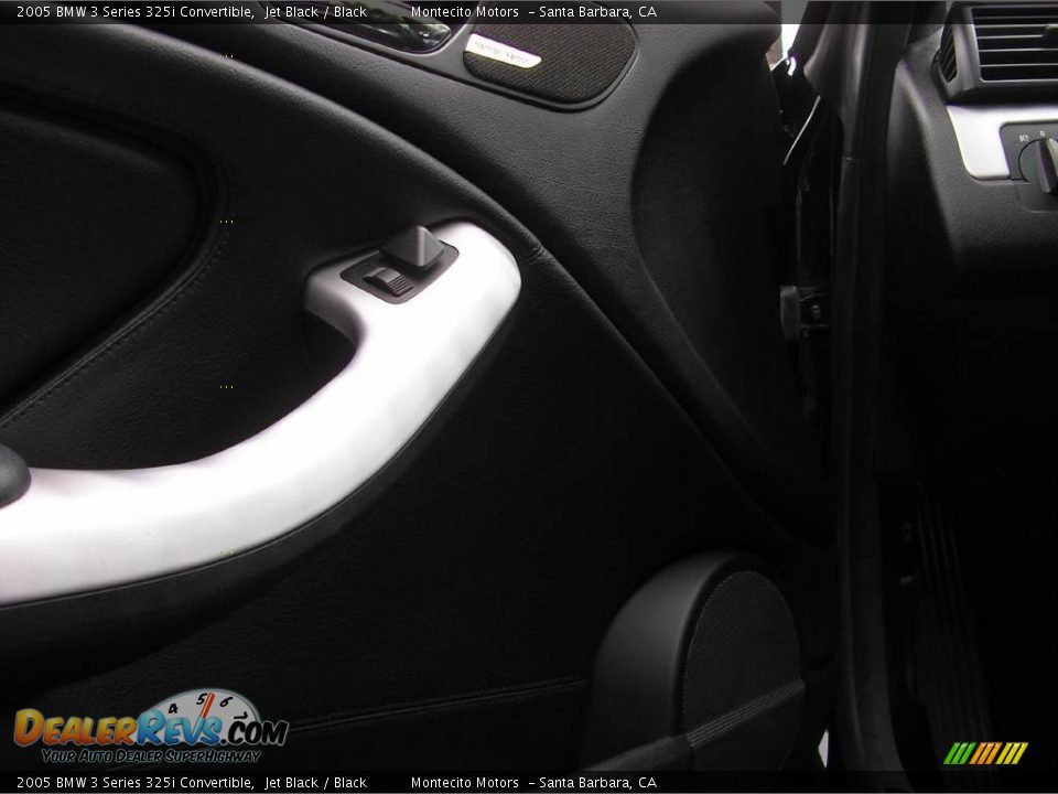 2005 BMW 3 Series 325i Convertible Jet Black / Black Photo #24